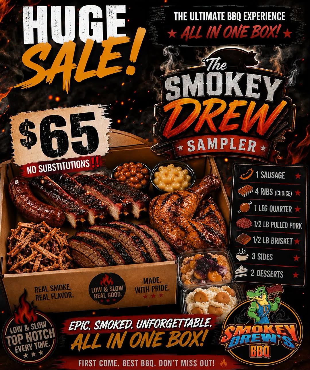 Smokey Drew Sampler promotional graphic